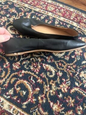 beek Black Pointed Slip-On Ballet Flats